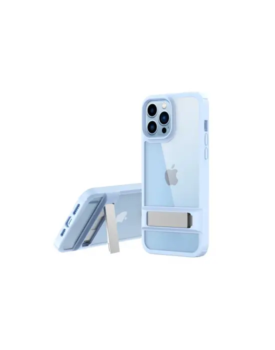 Apple İphone 13 Pro Kılıf Rolet Stand Kapak - Sierra Blue