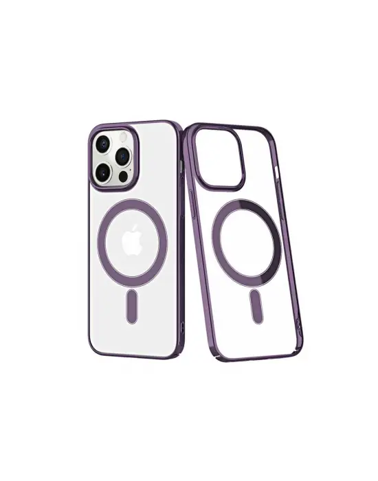 Apple İphone 13 Pro Max Kılıf Element Magneticsafe Sert Kapak - Derin Mor