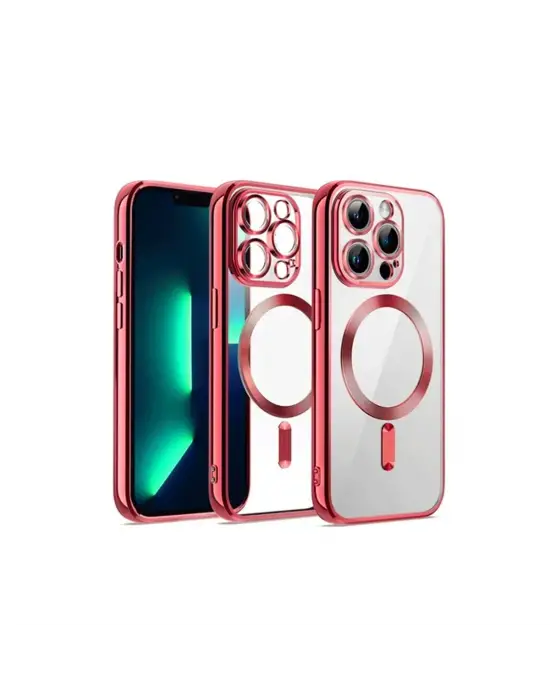 Apple İphone 13 Pro Max Kılıf Kross Magneticsafe Kapak - Kırmızı