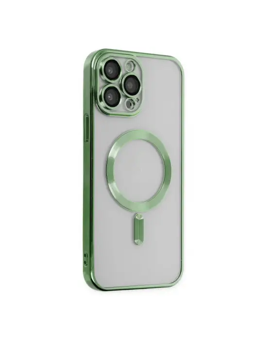 Apple İphone 13 Pro Max Kılıf Kross Magneticsafe Kapak - Koyu Yeşil