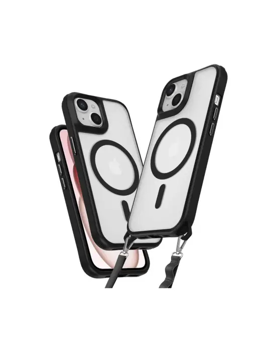 Apple İphone 14 Kılıf Enka Magsafe Silikon Kılıf - Siyah