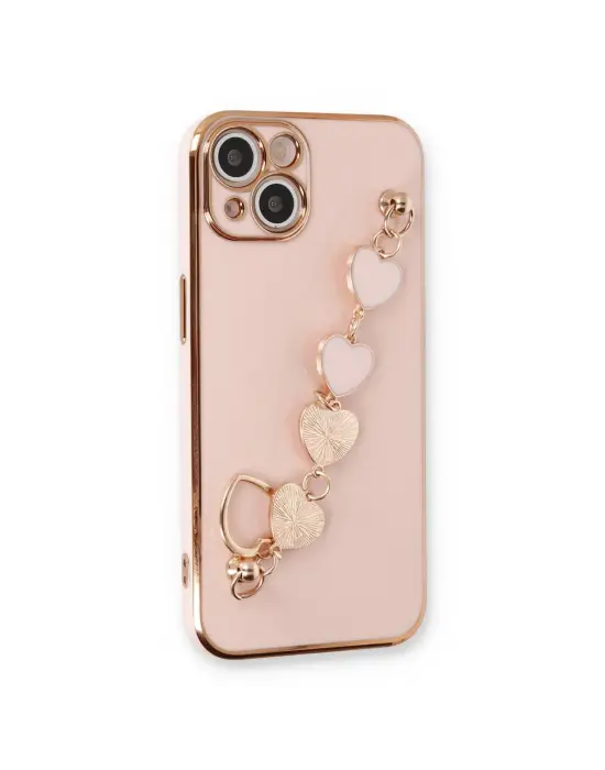Apple İphone 14 Kılıf Esila Silikon - Pudra