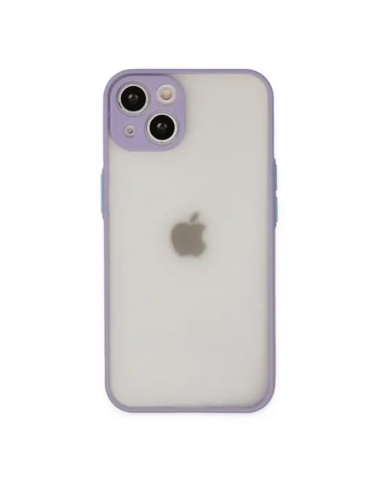 Apple İphone 14 Kılıf Montreal Silikon Kapak - Mor
