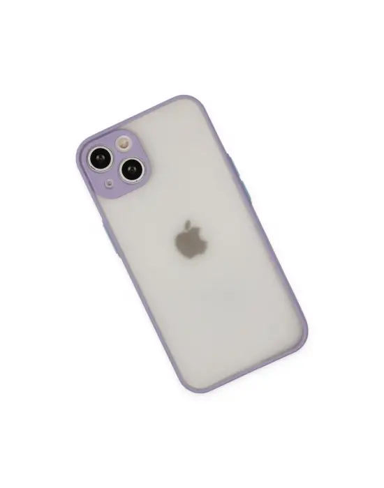 Apple İphone 14 Kılıf Montreal Silikon Kapak - Mor