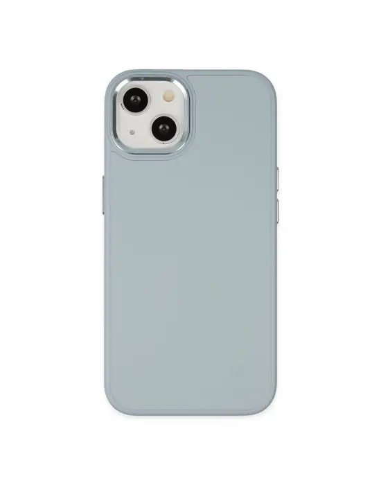 Apple İphone 14 Plus Kılıf Asya Deri Silikon - Sierra Blue