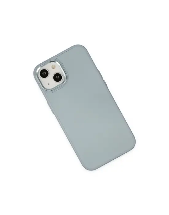 Apple İphone 14 Plus Kılıf Asya Deri Silikon - Sierra Blue
