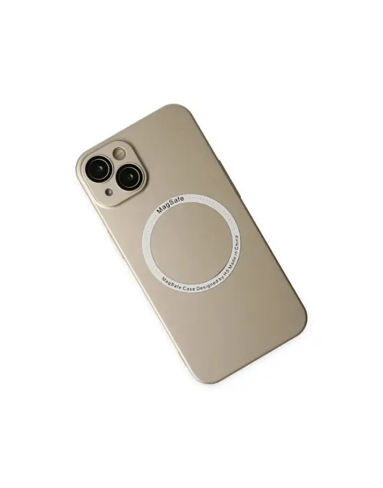 Apple İphone 14 Plus Kılıf Jack Magneticsafe Lens Silikon - Gold