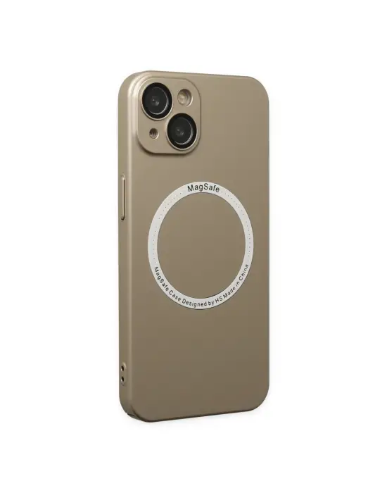Apple İphone 14 Plus Kılıf Jack Magneticsafe Lens Silikon - Gold