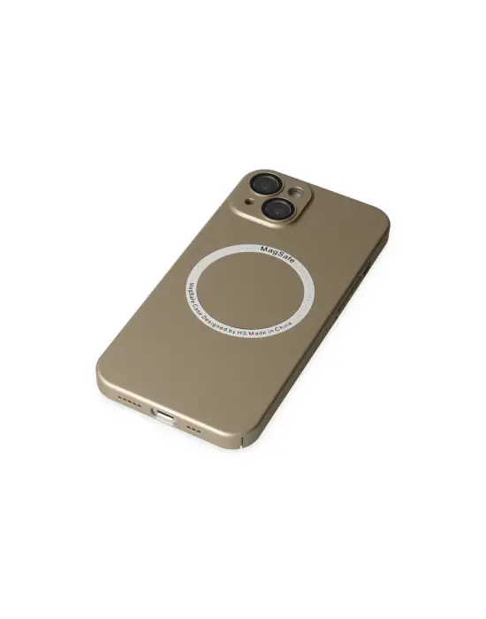 Apple İphone 14 Plus Kılıf Jack Magneticsafe Lens Silikon - Gold