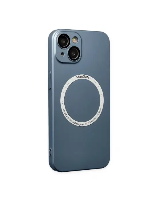 Apple İphone 14 Plus Kılıf Jack Magneticsafe Lens Silikon - Sierra Blue
