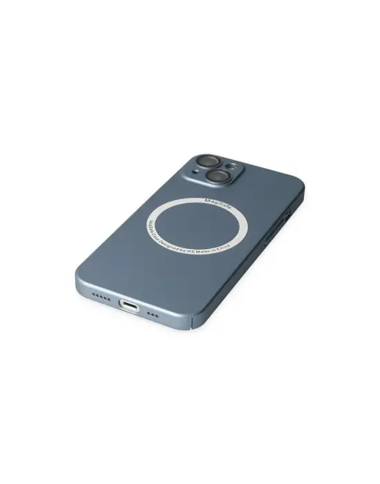 Apple İphone 14 Plus Kılıf Jack Magneticsafe Lens Silikon - Sierra Blue