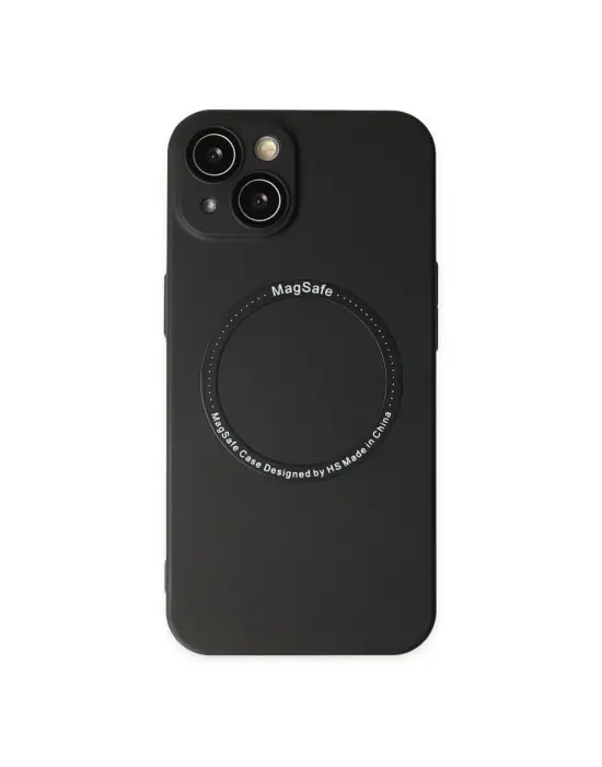 Apple İphone 14 Plus Kılıf Jack Magneticsafe Lens Silikon - Siyah