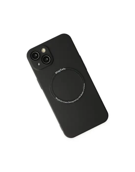 Apple İphone 14 Plus Kılıf Jack Magneticsafe Lens Silikon - Siyah