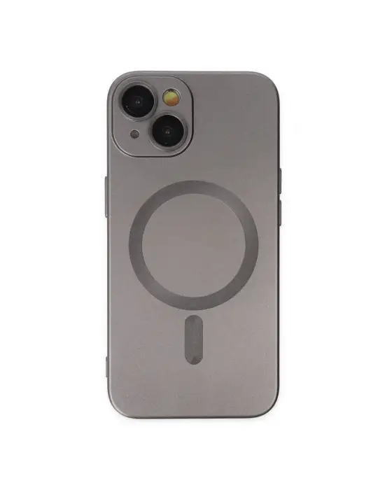 Apple İphone 14 Plus Kılıf Moshi Lens Magneticsafe Silikon - Füme