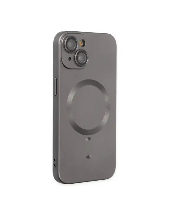 Apple İphone 14 Plus Kılıf Moshi Lens Magneticsafe Silikon - Füme