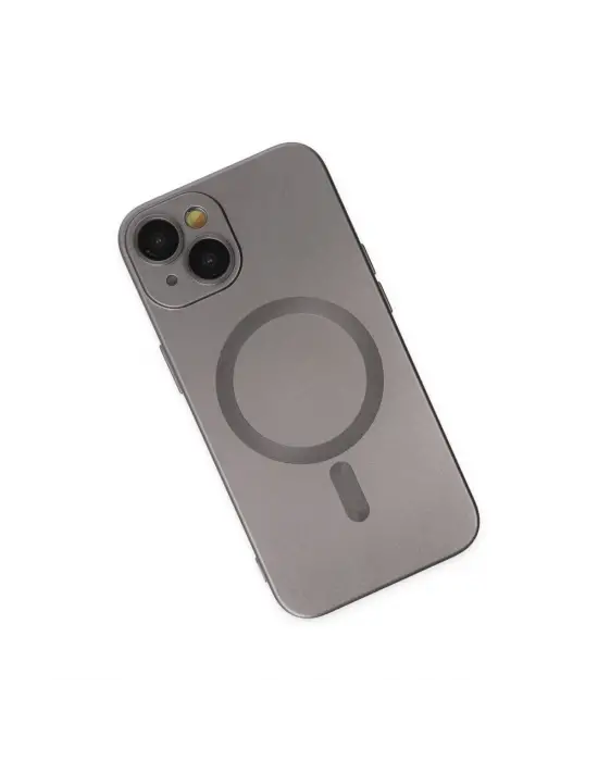Apple İphone 14 Plus Kılıf Moshi Lens Magneticsafe Silikon - Füme