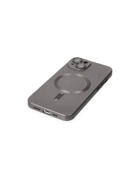 Apple İphone 14 Plus Kılıf Moshi Lens Magneticsafe Silikon - Füme