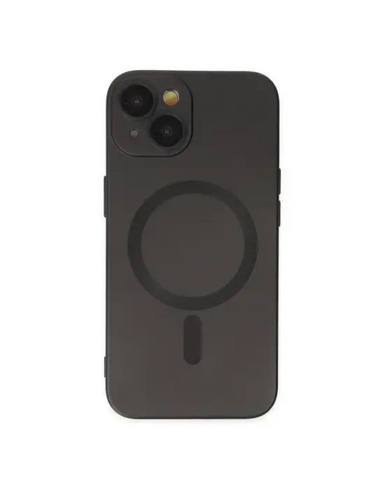 Apple İphone 14 Plus Kılıf Moshi Lens Magneticsafe Silikon - Siyah