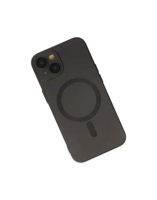 Apple İphone 14 Plus Kılıf Moshi Lens Magneticsafe Silikon - Siyah
