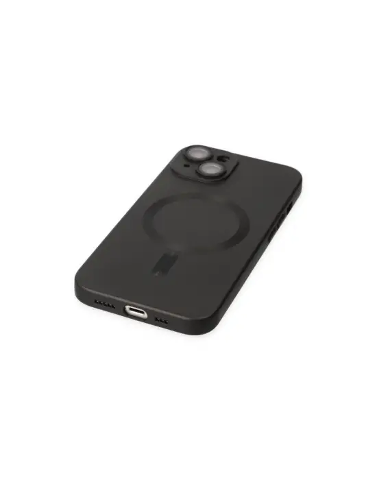 Apple İphone 14 Plus Kılıf Moshi Lens Magneticsafe Silikon - Siyah