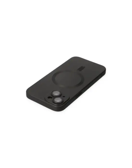 Apple İphone 14 Plus Kılıf Moshi Lens Magneticsafe Silikon - Siyah