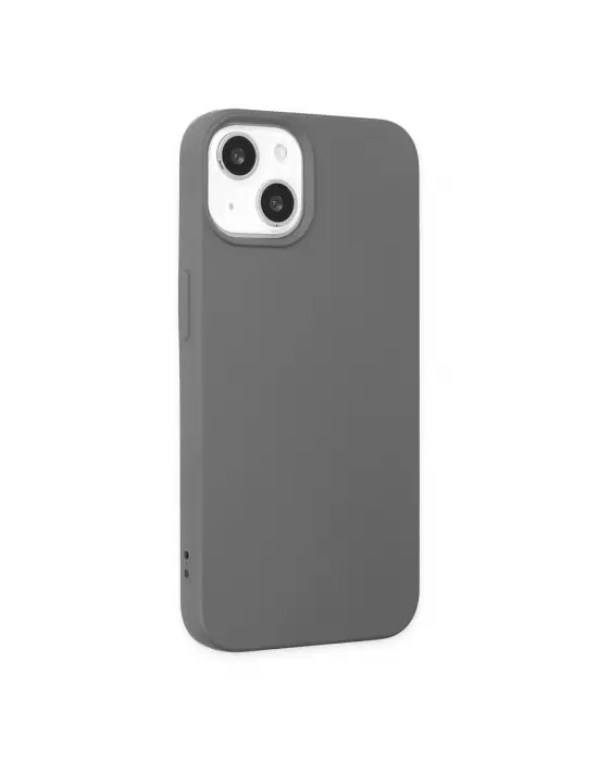 Apple İphone 14 Plus Kılıf Nano İçi Kadife Silikon - Gri