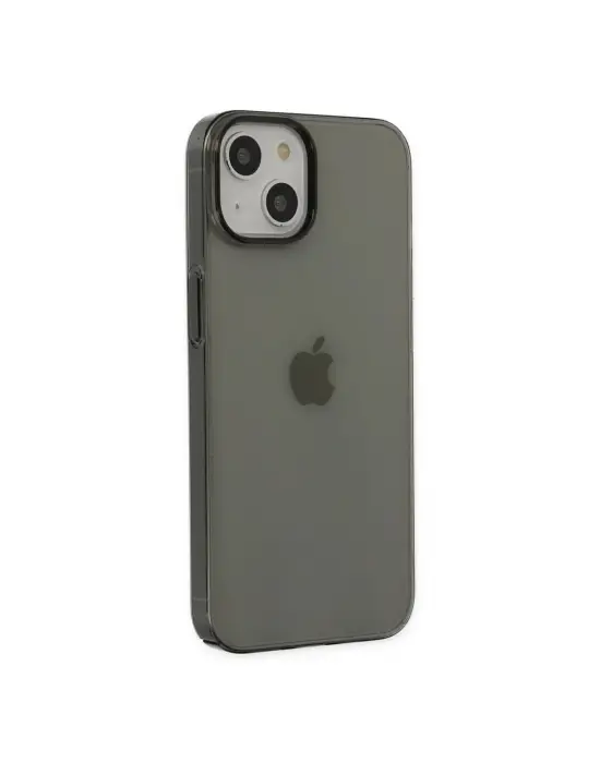 Apple İphone 14 Plus Kılıf Pc Sert Şeffaf Kapak - Siyah