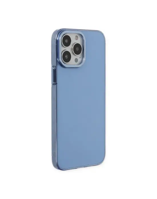 Apple İphone 14 Pro Kılıf Anka Pc Sert Metal Kapak - Mavi