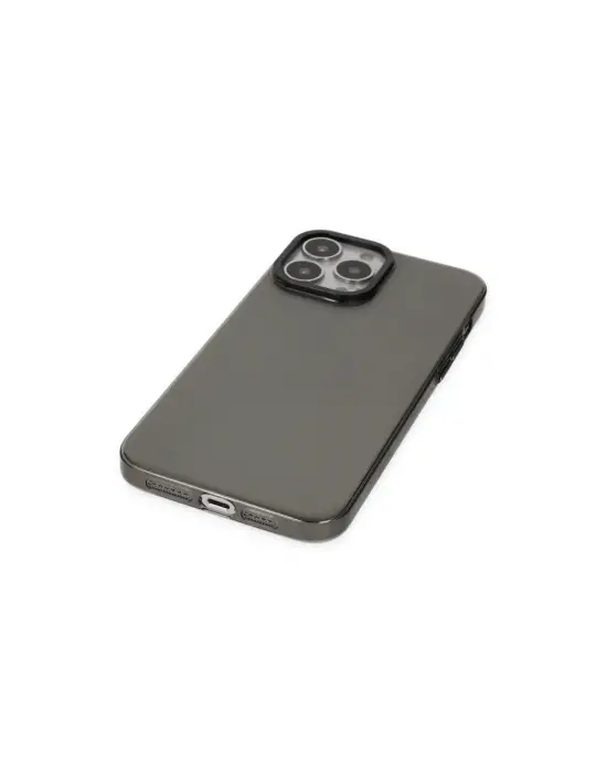 Apple İphone 14 Pro Kılıf Anka Pc Sert Metal Kapak - Siyah