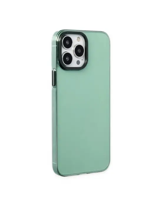 Apple İphone 14 Pro Kılıf Anka Pc Sert Metal Kapak - Yeşil