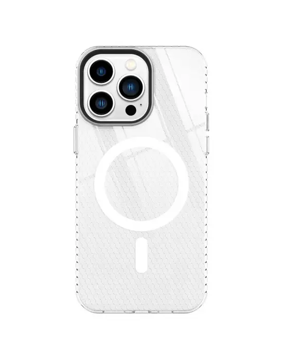 Apple İphone 14 Pro Kılıf Beta Magneticsafe Silikon - Şeffaf