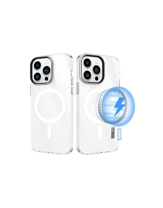 Apple İphone 14 Pro Kılıf Beta Magneticsafe Silikon - Şeffaf