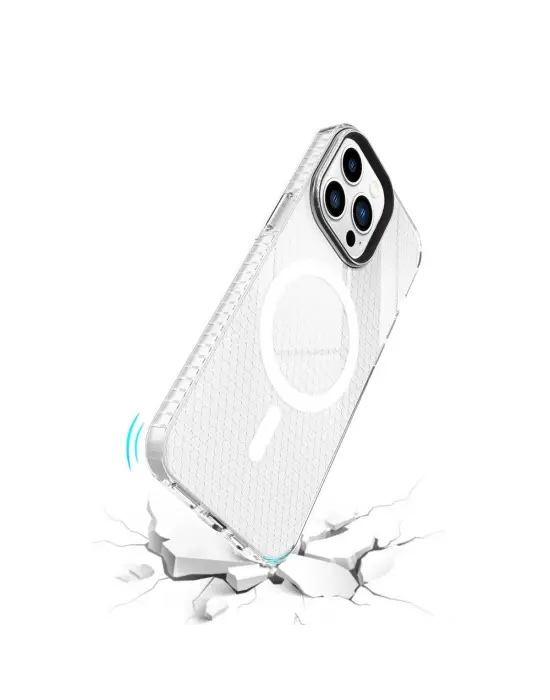 Apple İphone 14 Pro Kılıf Beta Magneticsafe Silikon - Şeffaf