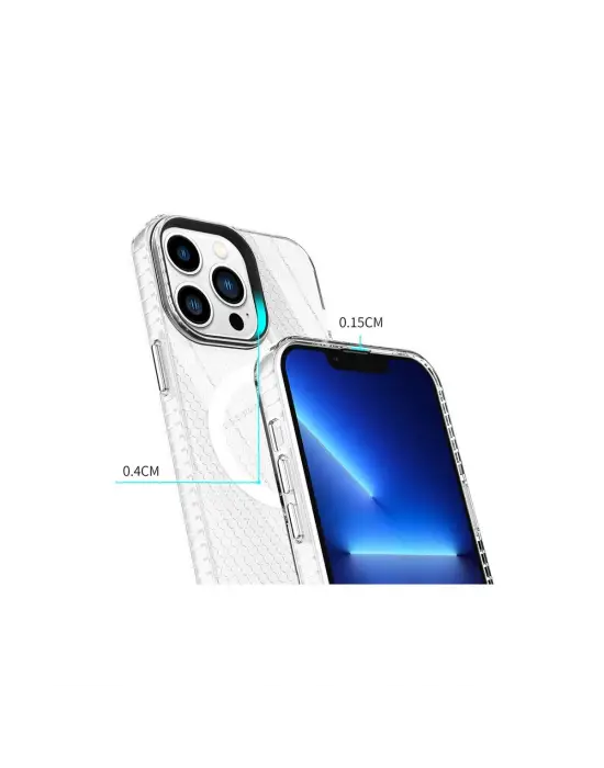Apple İphone 14 Pro Kılıf Beta Magneticsafe Silikon - Şeffaf