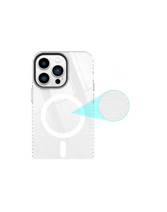 Apple İphone 14 Pro Kılıf Beta Magneticsafe Silikon - Şeffaf