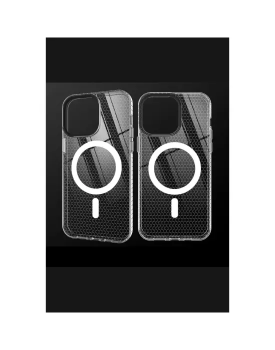 Apple İphone 14 Pro Kılıf Beta Magneticsafe Silikon - Şeffaf