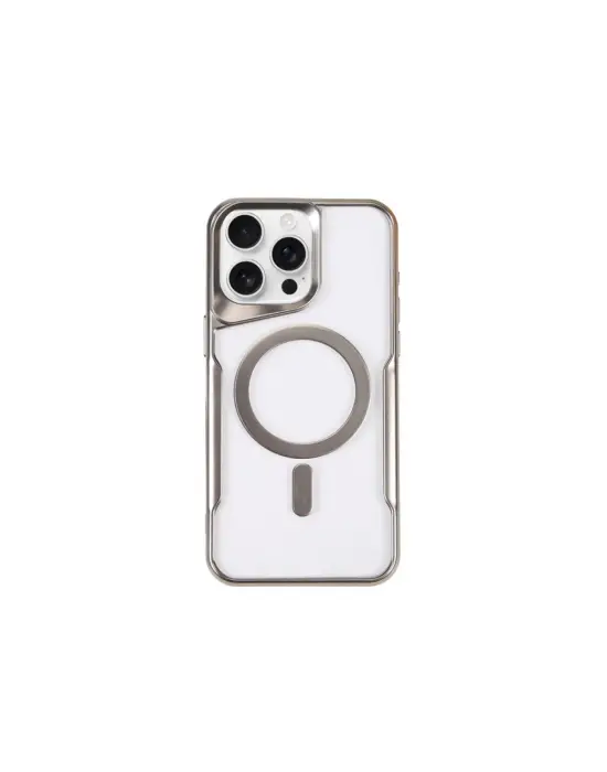 Apple İphone 14 Pro Kılıf Boyi Magsafe Silikon Kapak - Gümüş
