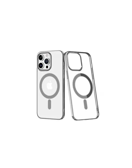 Apple İphone 14 Pro Kılıf Element Magneticsafe Sert Kapak - Gümüş