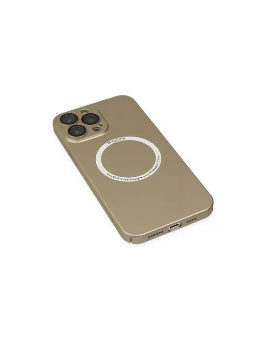Apple İphone 14 Pro Kılıf Jack Magneticsafe Lens Silikon - Gold