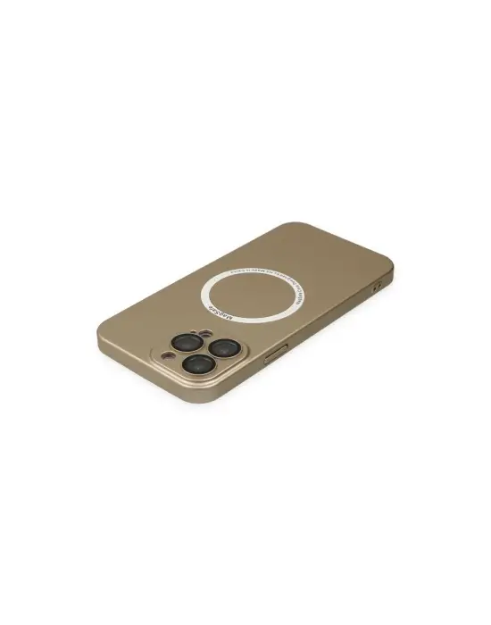 Apple İphone 14 Pro Kılıf Jack Magneticsafe Lens Silikon - Gold