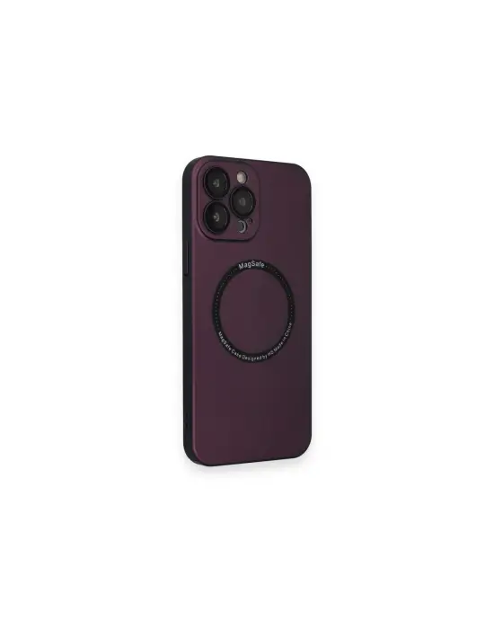 Apple İphone 14 Pro Kılıf Jack Magneticsafe Lens Silikon - Mürdüm