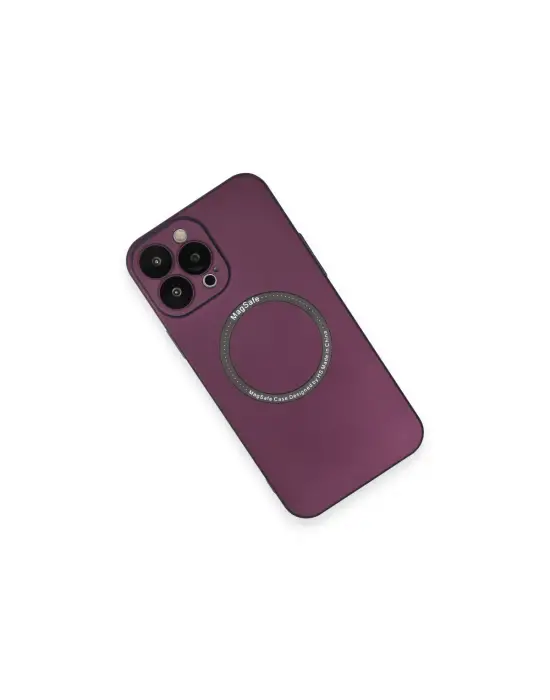Apple İphone 14 Pro Kılıf Jack Magneticsafe Lens Silikon - Mürdüm