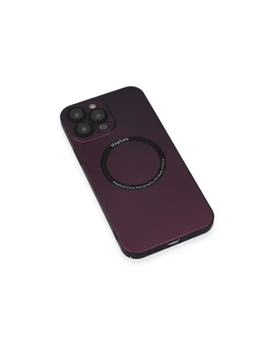 Apple İphone 14 Pro Kılıf Jack Magneticsafe Lens Silikon - Mürdüm