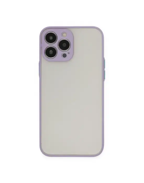 Apple İphone 14 Pro Kılıf Montreal Silikon Kapak - Mor