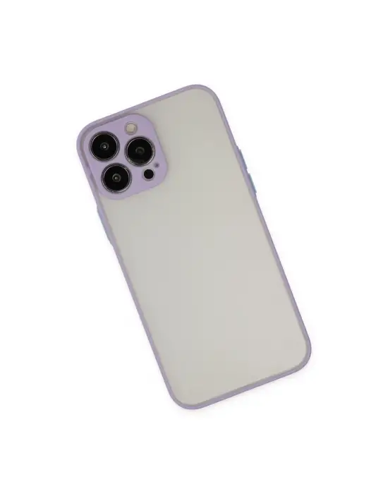 Apple İphone 14 Pro Kılıf Montreal Silikon Kapak - Mor
