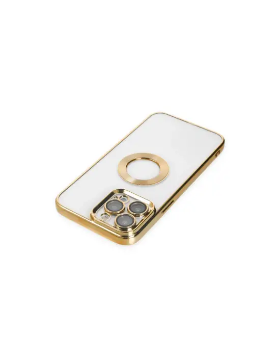 Apple İphone 14 Pro Kılıf Slot Silikon - Gold