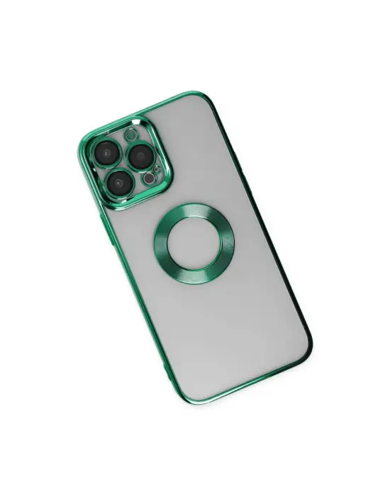 Apple İphone 14 Pro Kılıf Slot Silikon - Köknar Yeşili