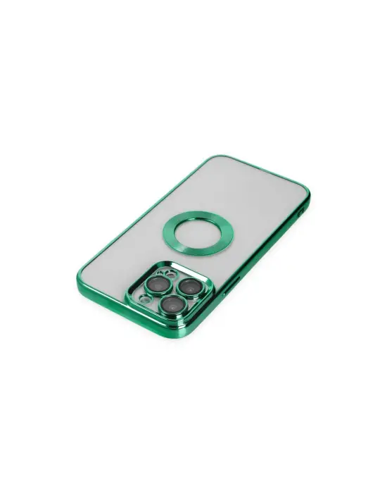 Apple İphone 14 Pro Kılıf Slot Silikon - Köknar Yeşili