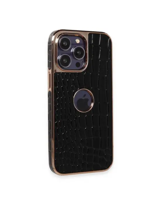 Apple İphone 14 Pro Kılıf Snake Kapak - Siyah