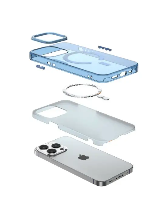 Apple İphone 14 Pro Kılıf Troy Magsafe Kapak - Mor